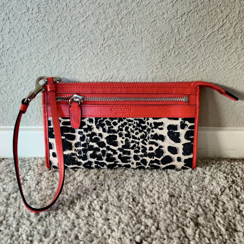 Coach Legacy Ocelot Wristlet Wallet